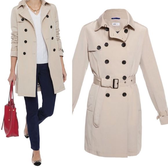 JANEPOST Jackets & Blazers - JANE POST Stone Zip-Out Liner Trench Coat